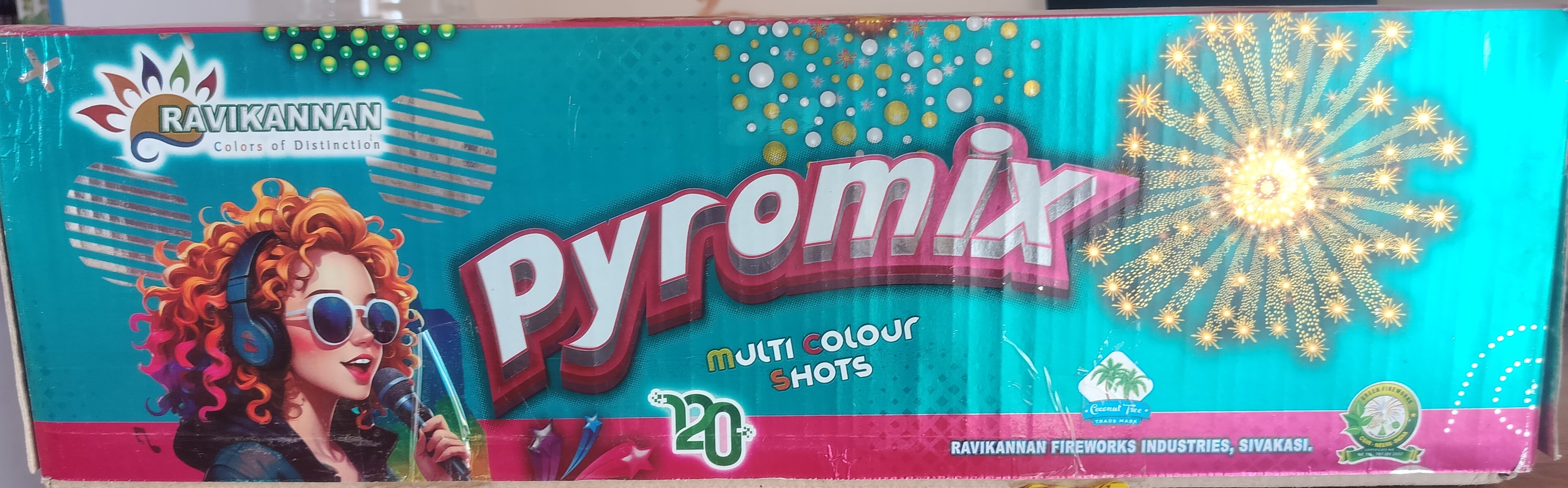 120 multi colour shots